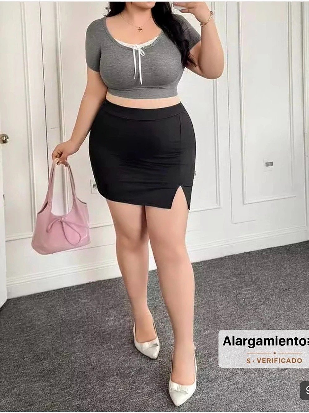 Black Mini Skirt with Built-In Shorts